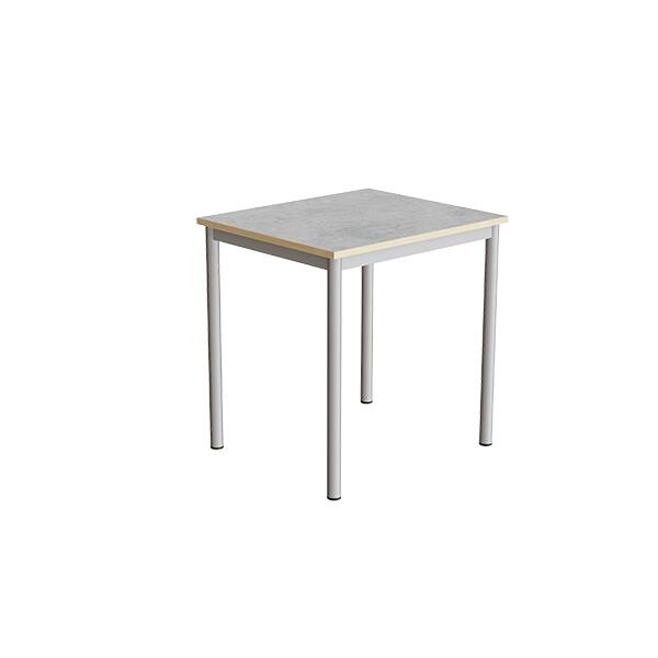 Bord Combi 200, L700xB600xH720 mm, lys grå, lyddæmpende linoleum, alugråt understel