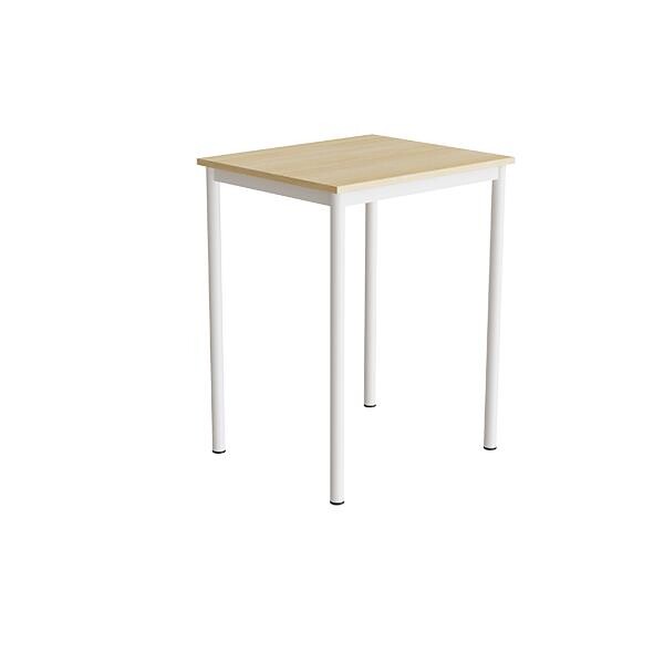 Bord Combi 200, 700x600 mm Højde 900 mm Birk laminat på hvidt understel