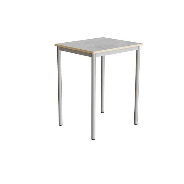 Bord Combi 200, L700xB600xH900 mm, lys grå, lyddæmpende linoleum, alugråt understel