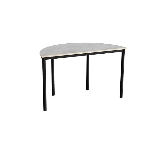 Bord Combi 209, L1200xB600xH720 mm, lys grå, lyddæmpende linoleum, sort stel
