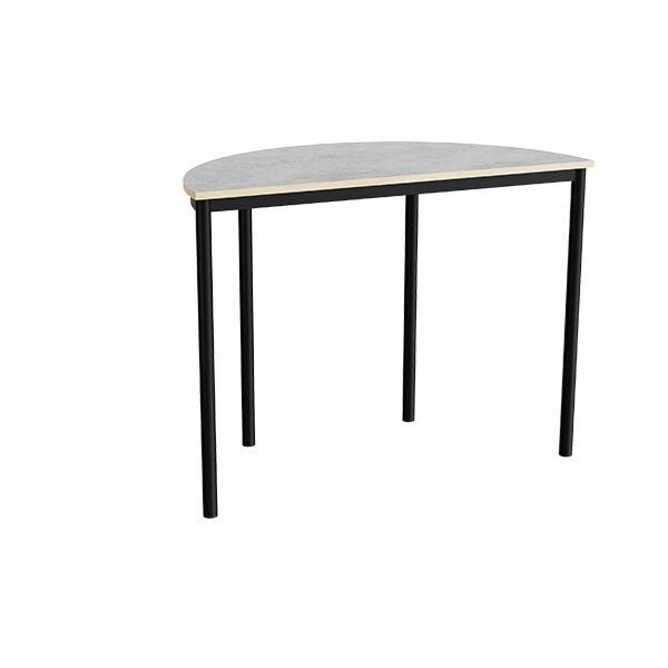 Bord Combi 209, L1200xB600xH900 mm, lys grå, lyddæmpende linoleum, sort stel