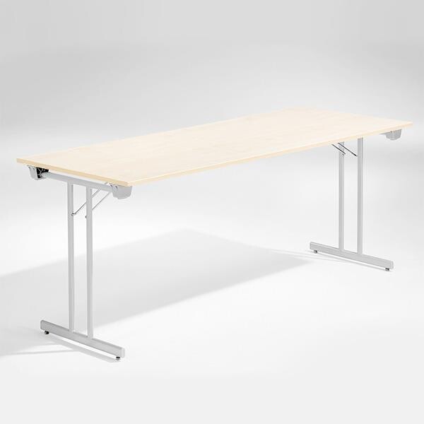 Bord Dinner, Birk 1800x800 mm, Alugråt understel