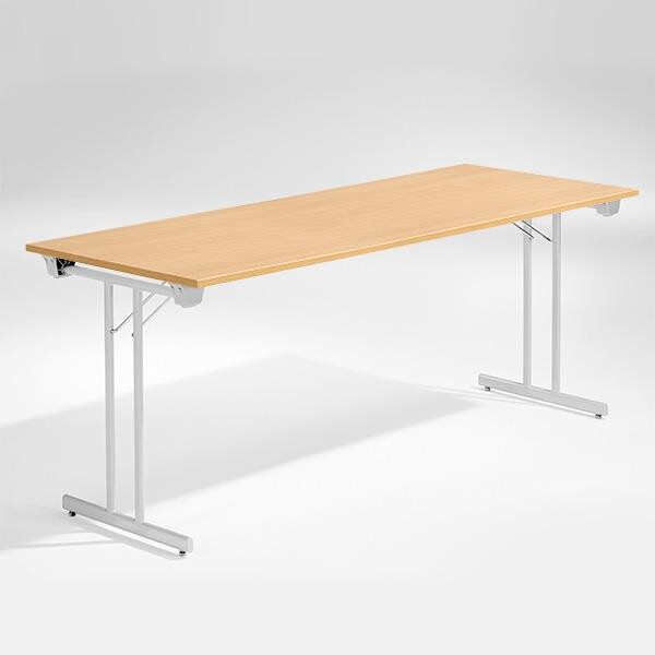 Bord Dinner, Bøk 1800x800 mm, Alugråt understel