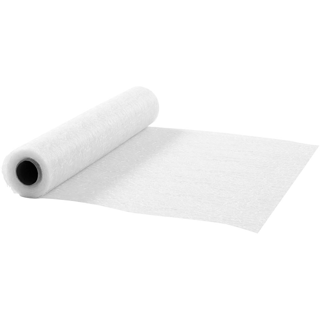 Bordløber bredde 30 cm hvid net - 10 meter