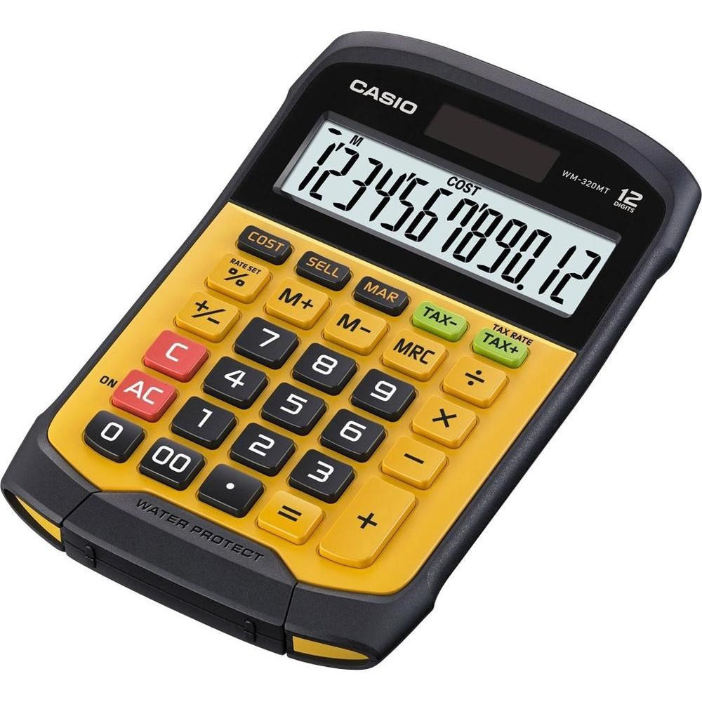 Bordlommeregner - Casio WM-320MT - Vandtæt/Støvtæt - 3-linjet display