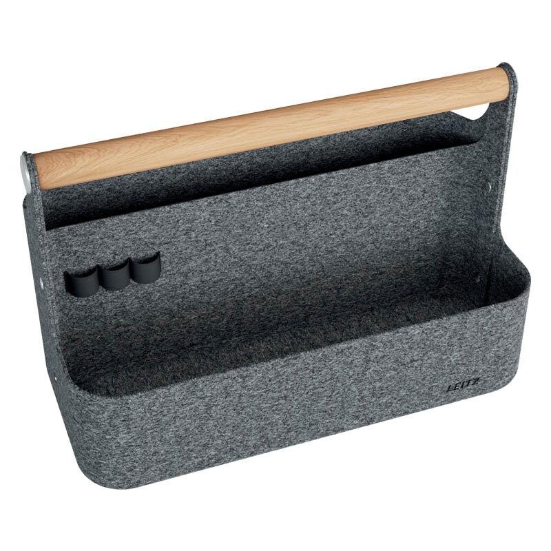 Bordsorganisator, Leitz 200x390x265mm, bærbar, grå