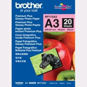 Fotopapir A3 Brother Glossy inkjet papir 260 gram - 20 ark