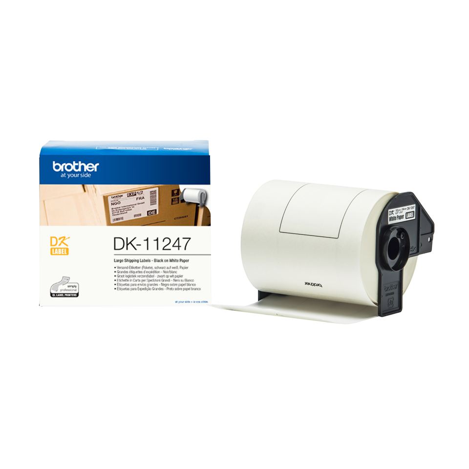 Etiketter - Brother Consign 103x164mm - Hvid - 180 stk