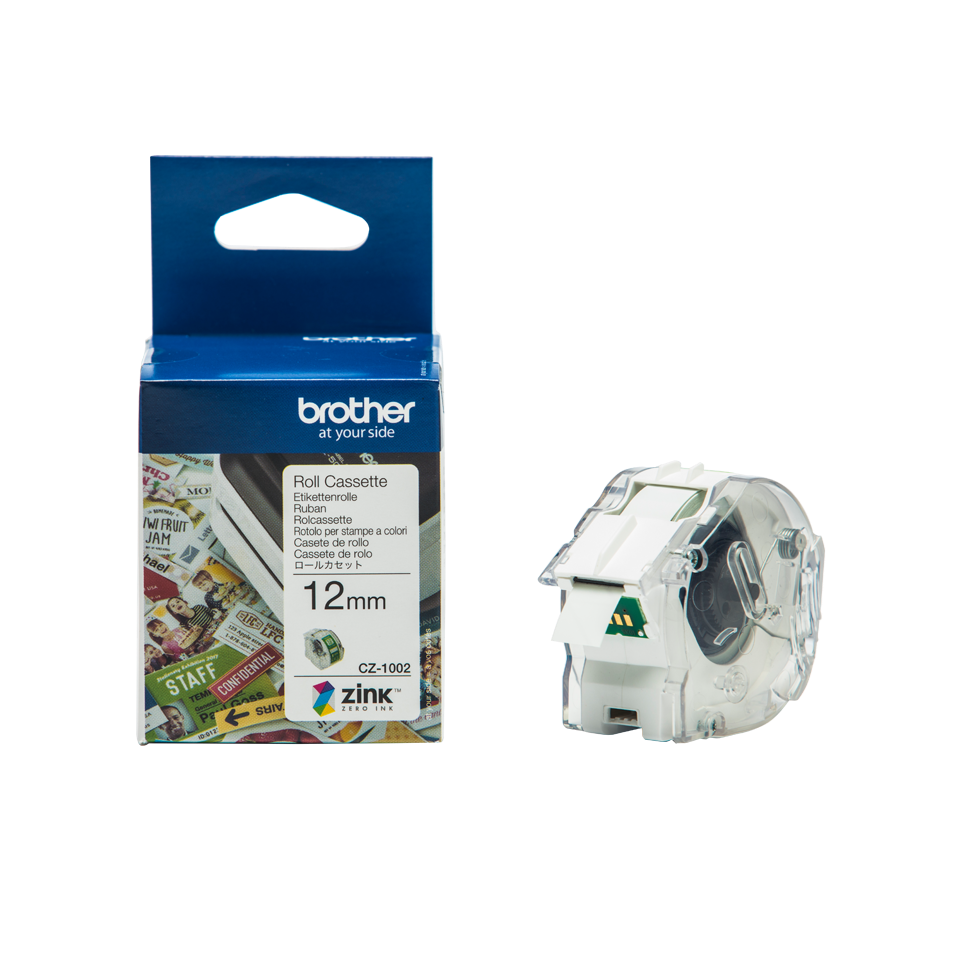 Brother CZ-1002 - Labelrulle til VC500W - 12 mm x 5 meter