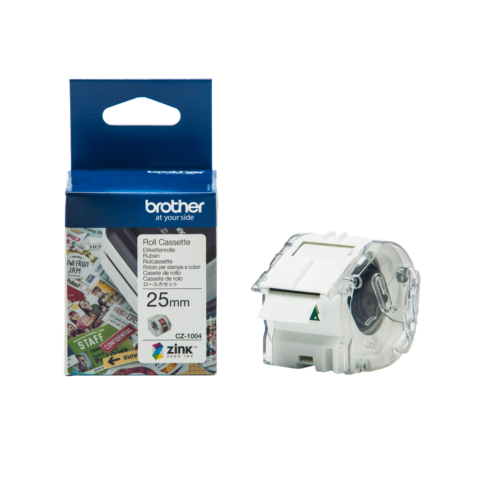 Brother CZ-1004 - Labelrulle til VC500W - 25 mm x 5 meter