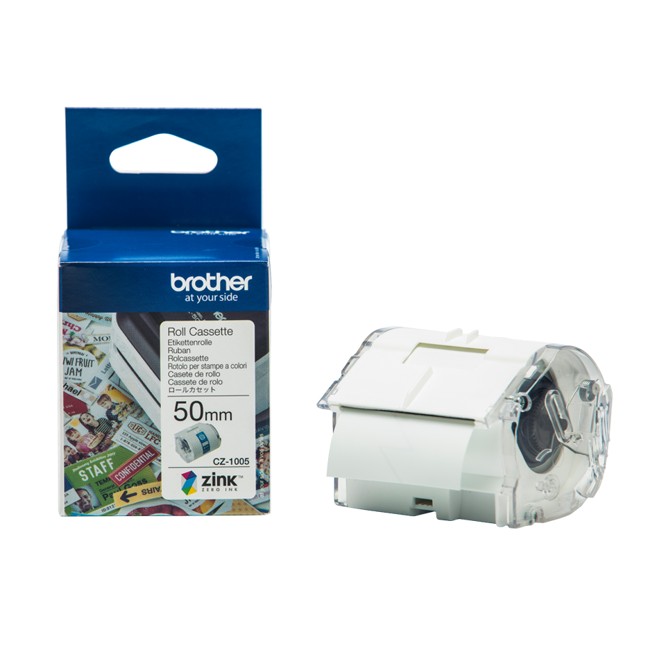 Brother CZ-1005 - Labelrulle til VC500W - 50 mm x 5 meter