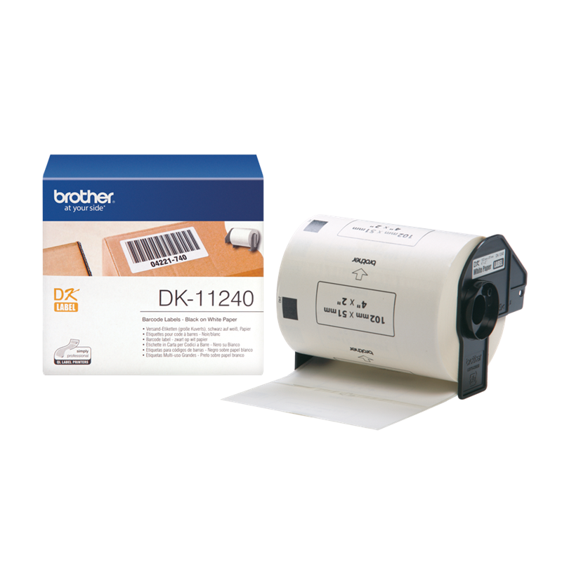 Brother DK11240 - Label hvid 102 x 51 mm - 600 stk