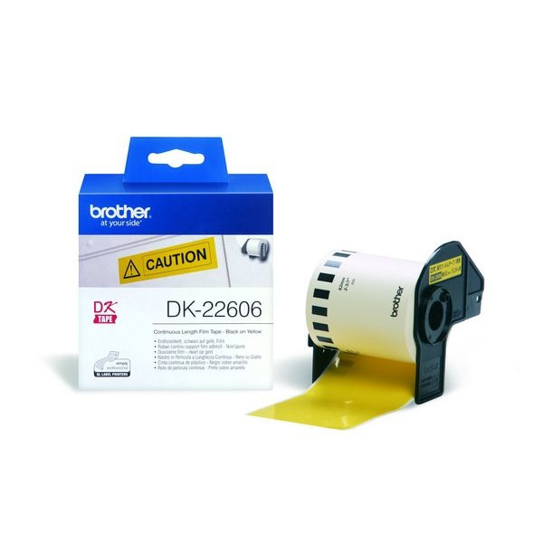Brother labels 62mmx15,24m yellow film