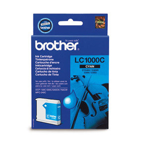 Brother LC1000C blækpatron cyan - 400 sider