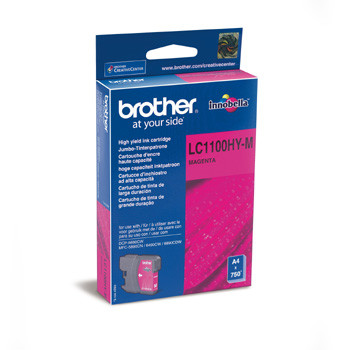 Brother LC1100M blækpatron HC magenta - 750 sider