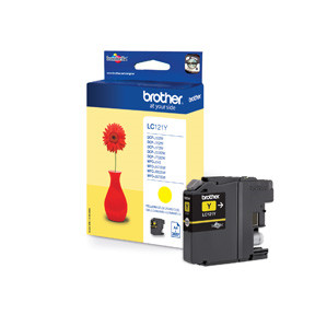 Printerblæk Brother LC121Y ink cartridge yellow