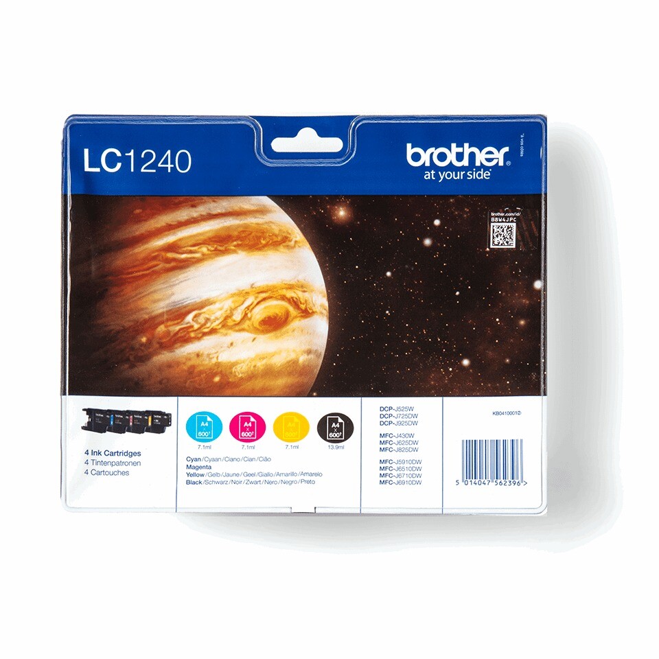 Brother LC1240VALBPDR - Blækpatroner - CMYK - Op til 600 sider