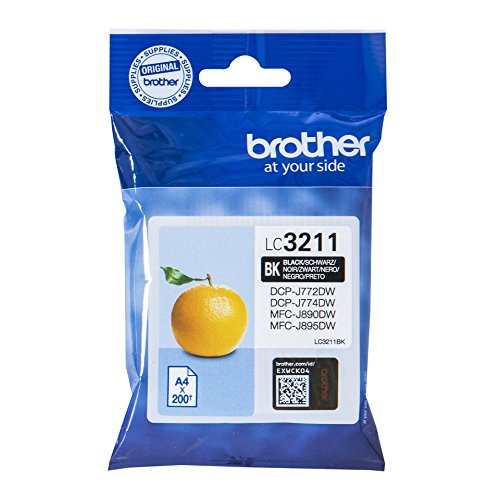 Blækpatron - Brother LC3211BK Sort - 250 sider