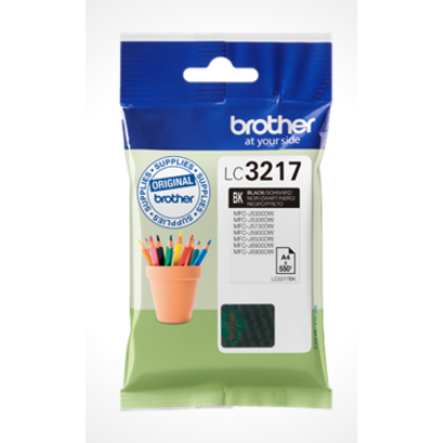 Brother LC3217BK, Blækpatron, Sort, 550 sider