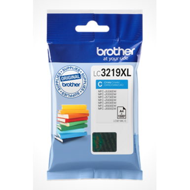 Brother, LC3219XLC, Blækpatron, Cyan, 1500 sider