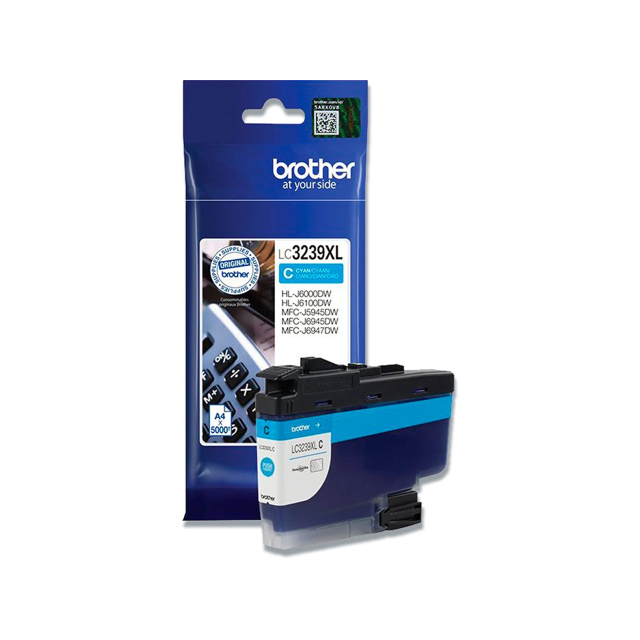 Brother LC3229XLC blækpatron cyan - 5000 sider