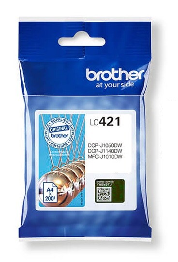 Blækpatron Brother LC421C Cyan - 200 sider