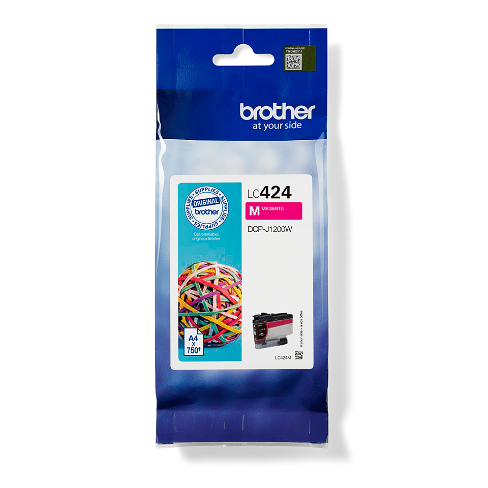 Brother LC424M Magenta Ink cartridge 750page