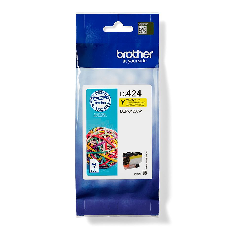 Brother LC424Y Yellow Ink cartridge 750page