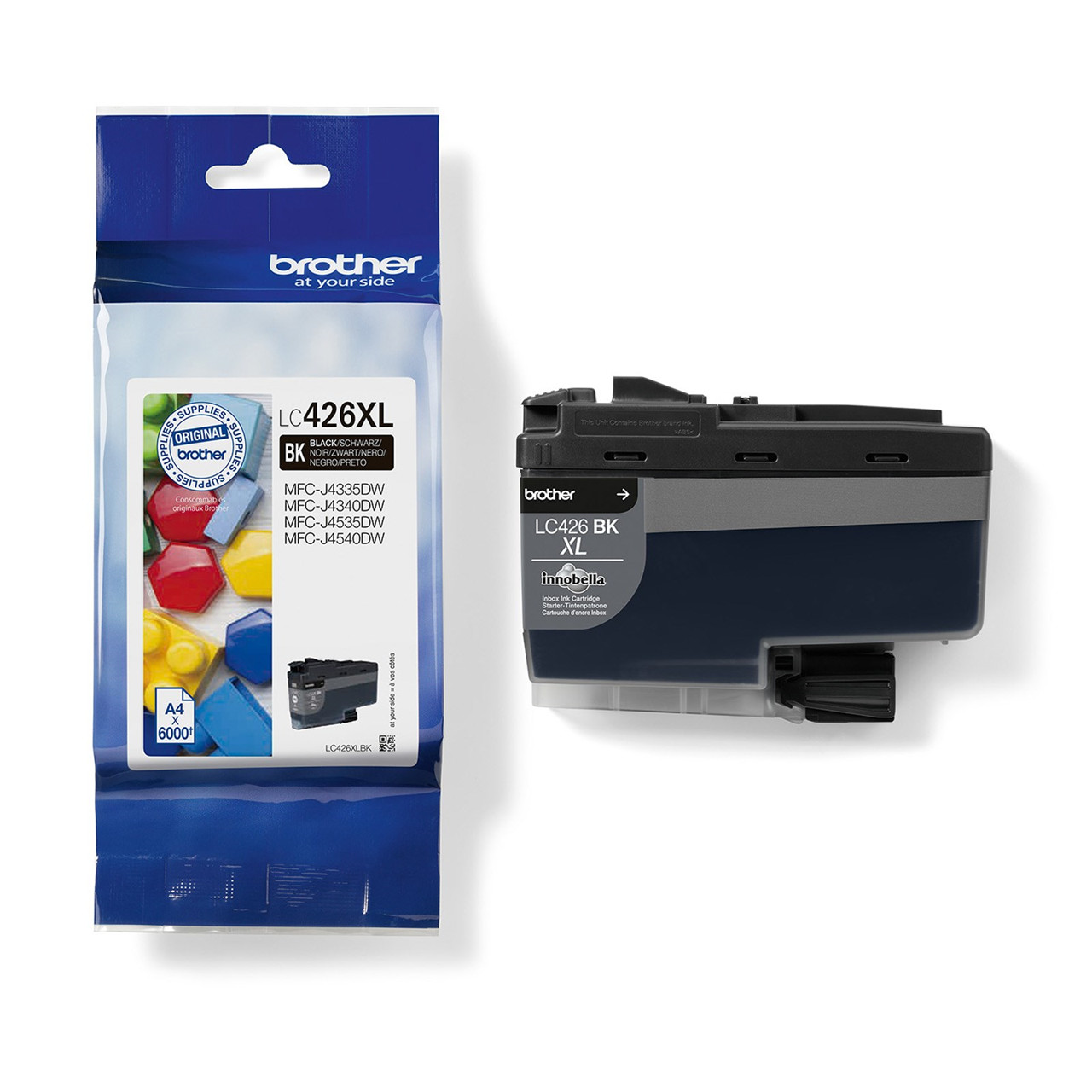 Brother LC426XLBK, Blækpatron, Sort, 6000 sider