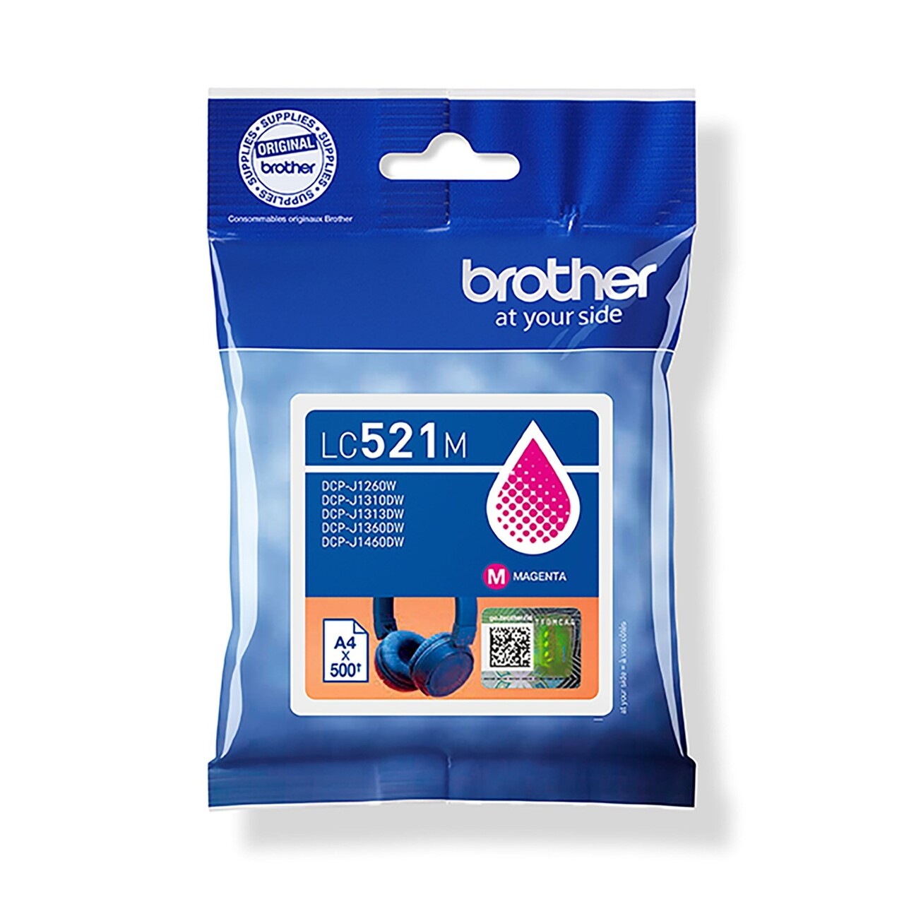 Brother LC521M, Blækpatron, Magenta, ink cartridge