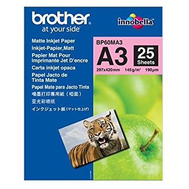 A3 fotopapir Brother - Mat inkjet papir - 25 ark