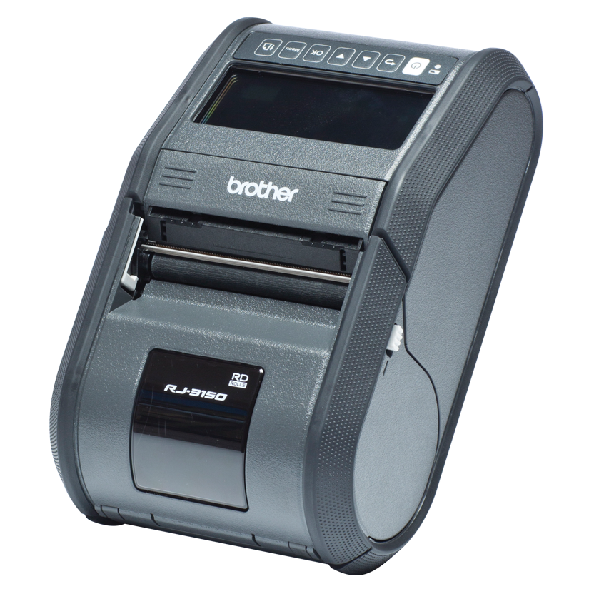 Mobil Printer - Brother RJ-3150 - Wi-Fi og Bluetooth - Med Farvedisplay