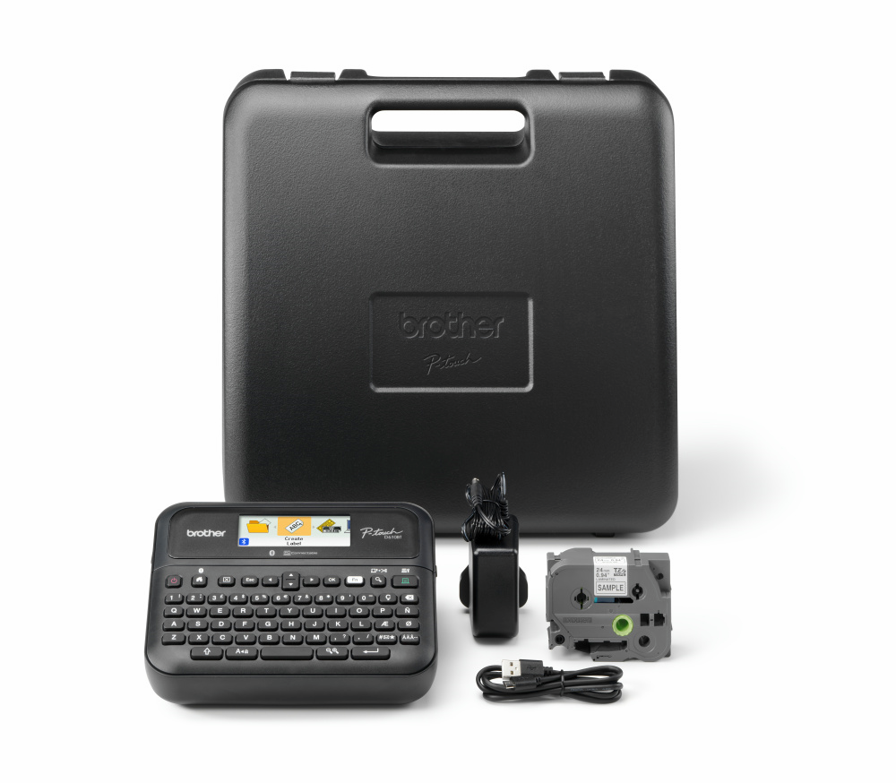 Labelprinter - Brother P-touch PT-D610BTVP - Op til 24 mm - Blå