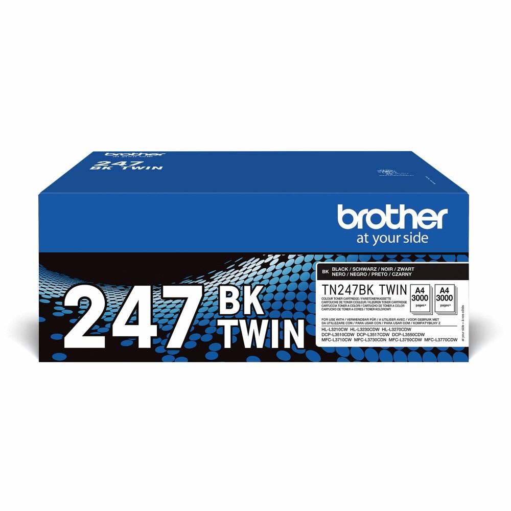Brother TN-247K Twin-Pack Sort Toner, 2 x 3.000 sider