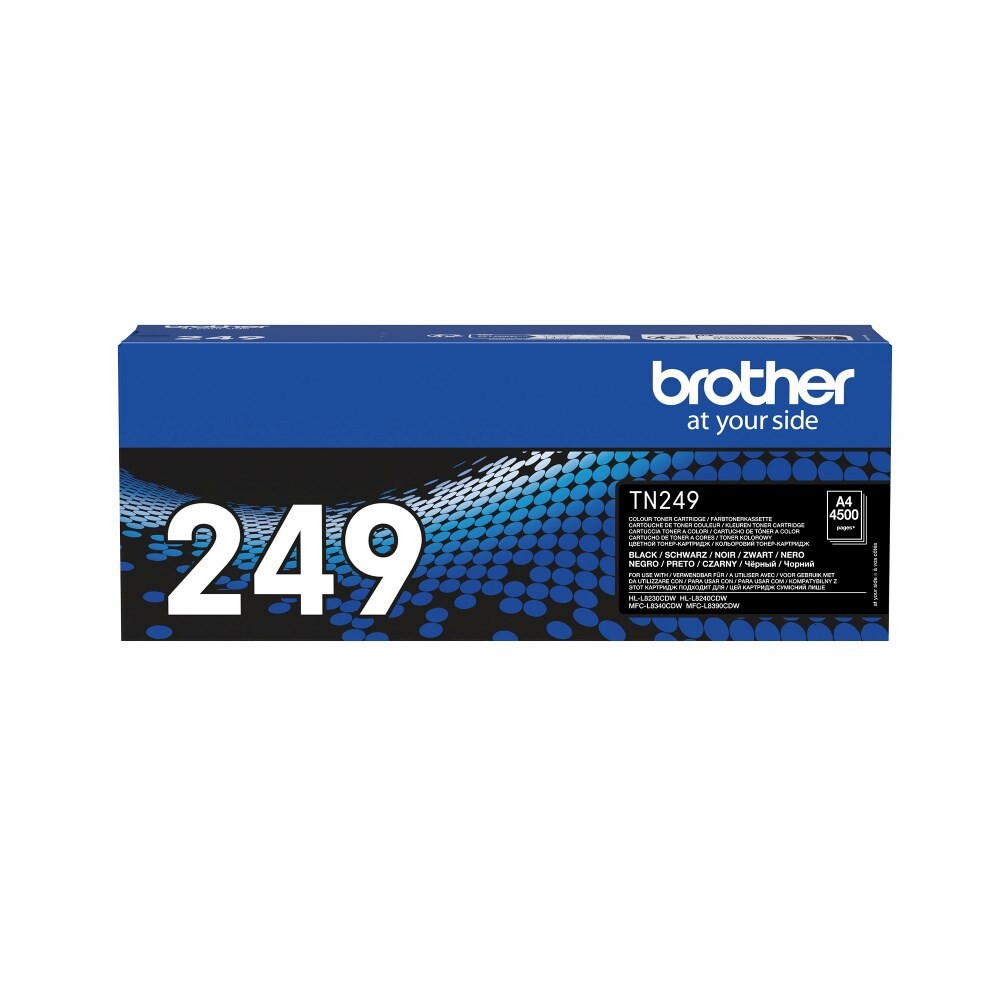 Brother TN-249BK Sort Toner Cartridge Super High Yield, 4.500 sider