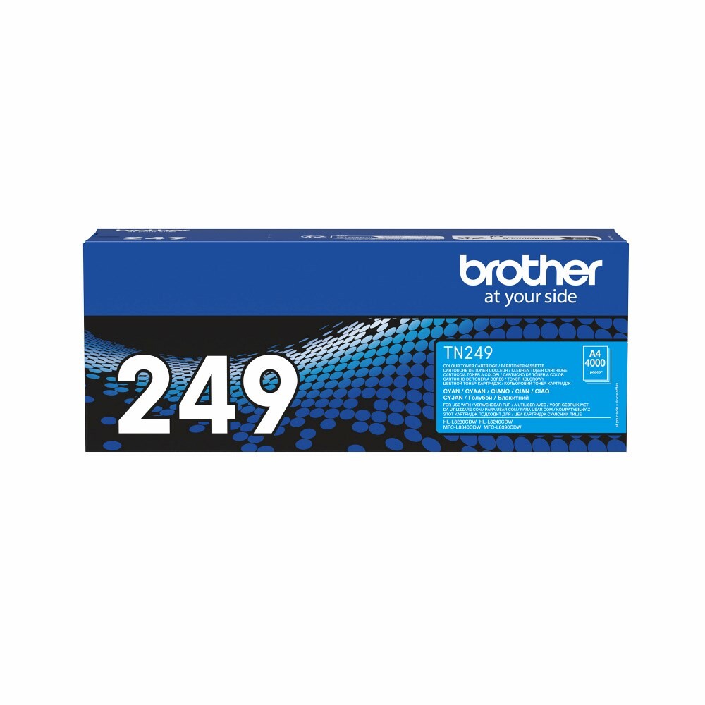 Brother TN-249C Cyan Toner Cartridge Super High Yield, 4.000 sider