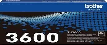Brother TN-3600 Sort Toner Cartridge, 3.000 sider