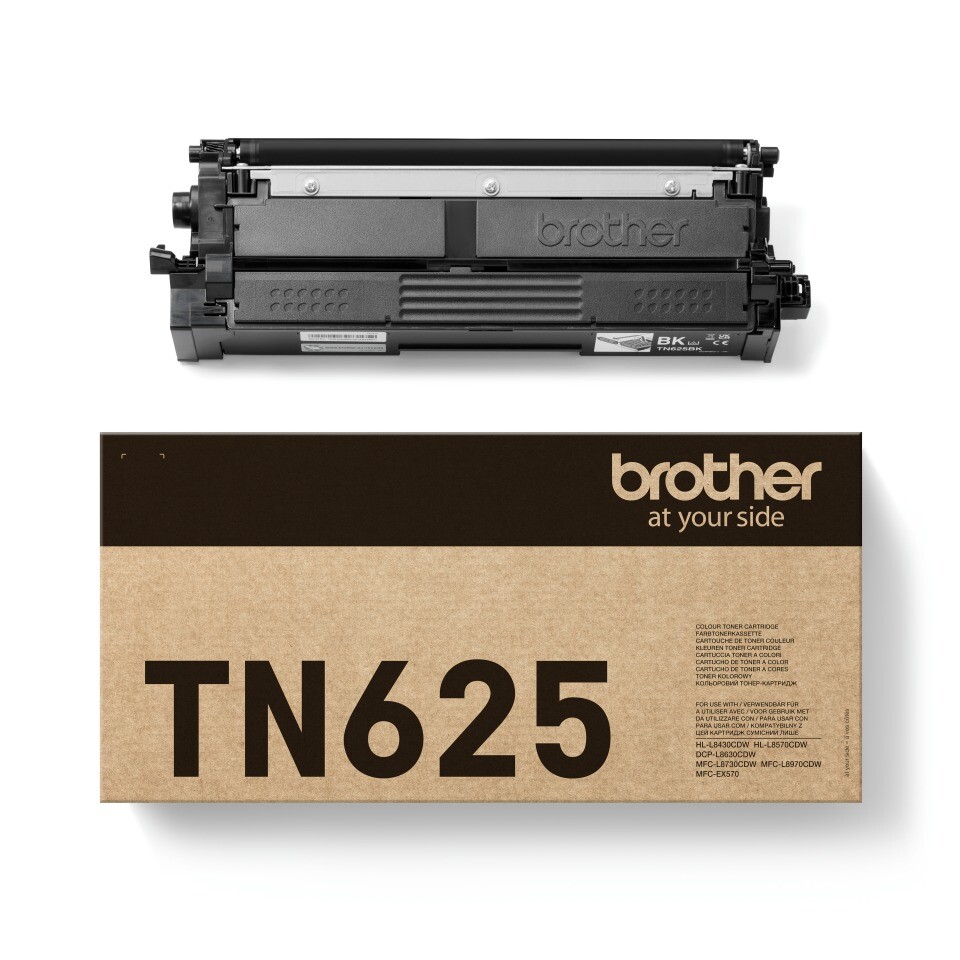 Brother TN625BK Black Toner Cartridge 3K
