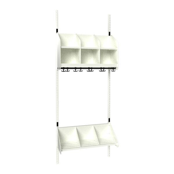 Børnegarderobe BST Kombination A, Startsektion 3 pladser B 750 mm, hvid