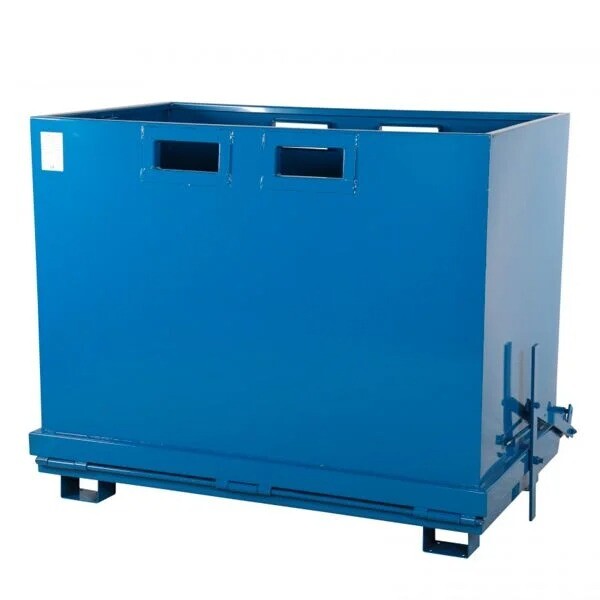Bundtømmende container 1800 liter Blå