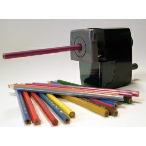 Blyantspidser - Büngers Sharpener med håndsving - Sort