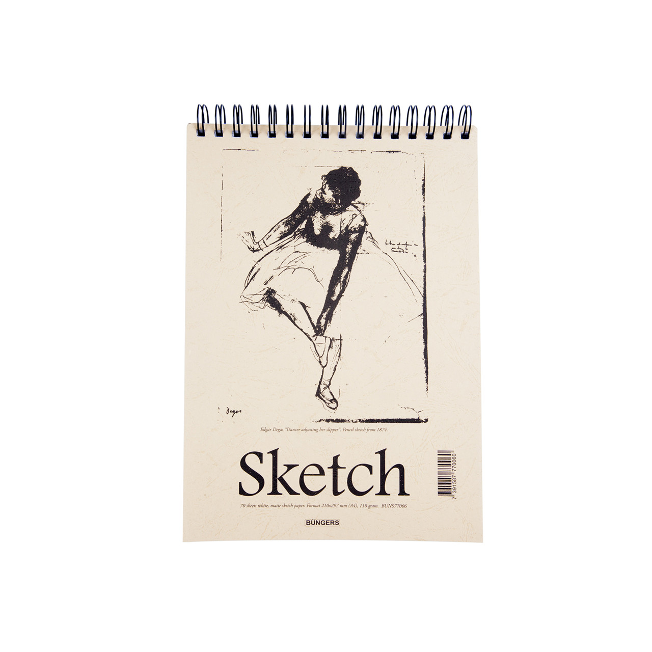 10 stk. Büngers Sketch pad A4 110g 70 sheets - Køb minimum 10 stk.
