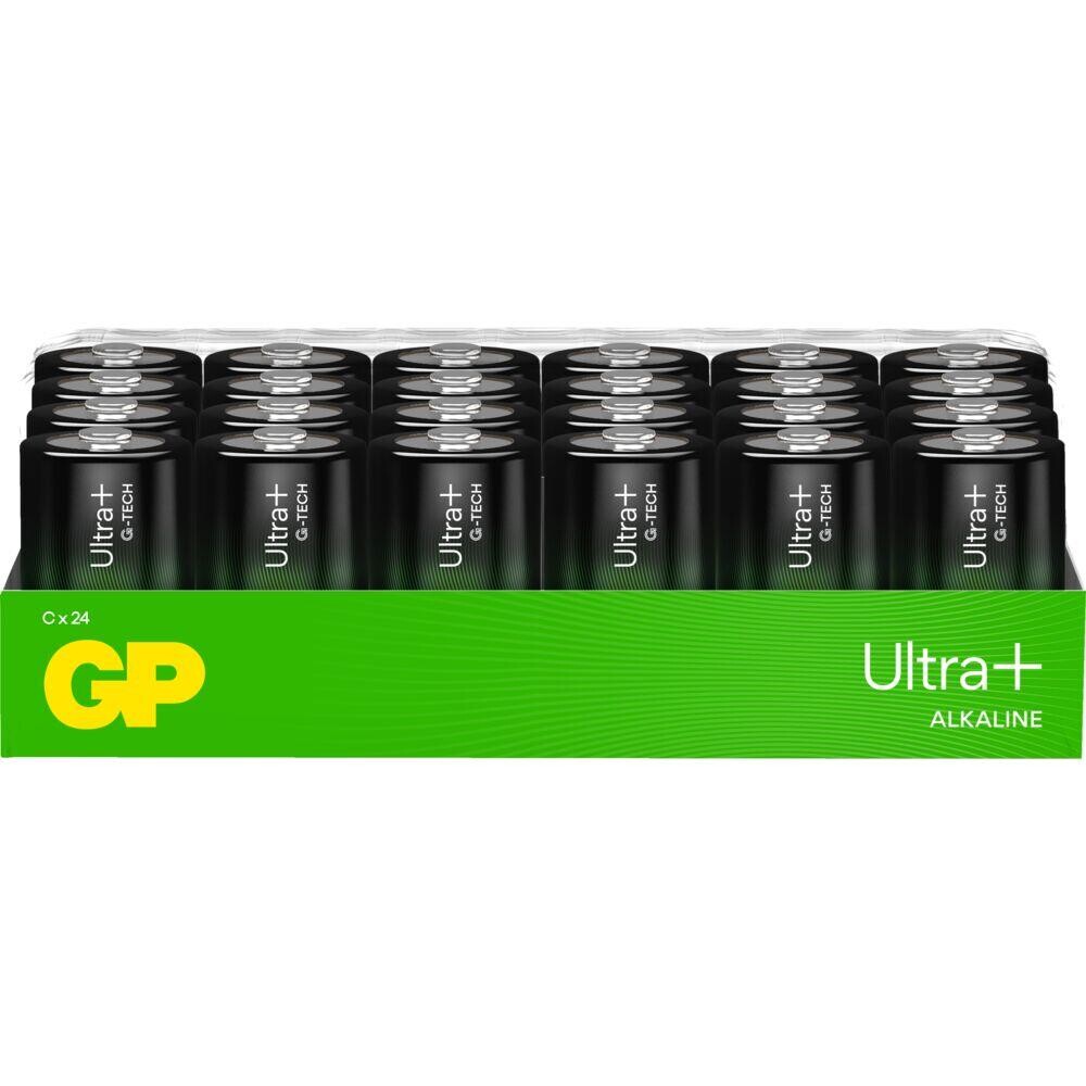 C Batteri GP Ultra Plus Alkaline 1,5V 24-pak