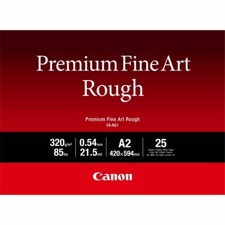 Fotopapir Canon A2 FA-RG1 Premium Fine Art Rough Paper, 25 sheets