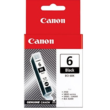 Blækpatron - Canon BCI-6BK Sort - 280 sider