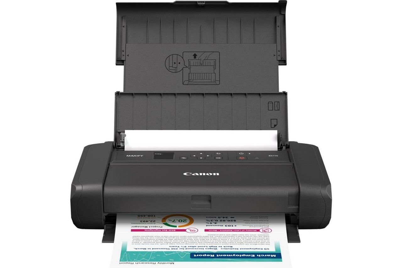 Farveprinter, Canon MAXIFY BX 110, A4, wifi, sort