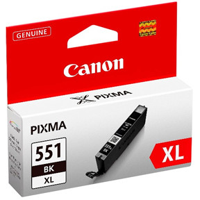 Canon CLI-551 XL, Blækpatron, Sort, 11 ml