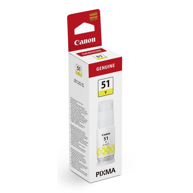 Blækflaske - Canon GI-51 Y - Gul - Kompatibel med G-serien