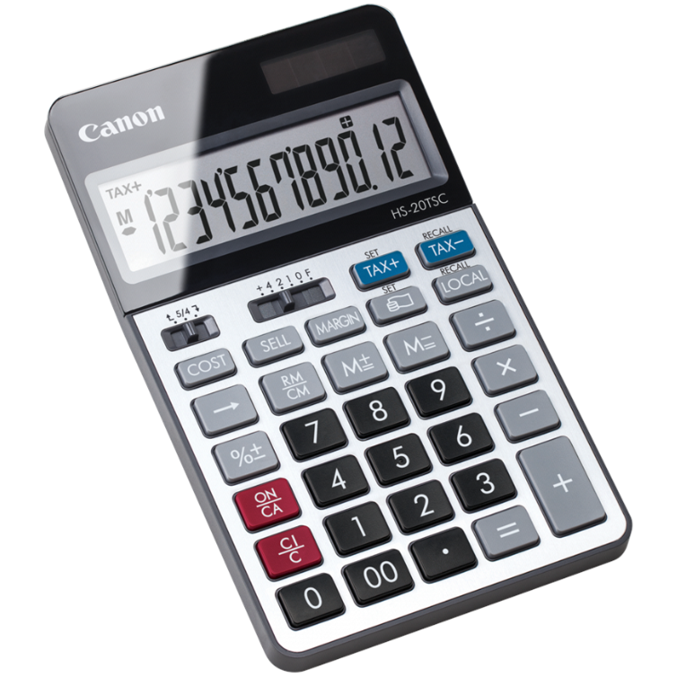 Lommeregner - Canon HS-20TSC - Desktop - 12-cifret - 170 x 118 x 35 mm