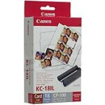 Fotopapir Canon - KC-18IL CP-100 kit mini labels blæk + papir